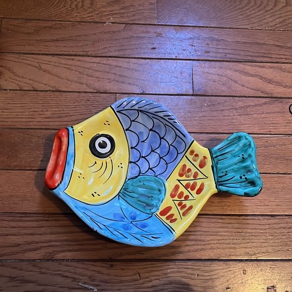 Vintage Vietri Made in Italy Hand Painted Fish Plates/Bowls - Picture 10 of 16